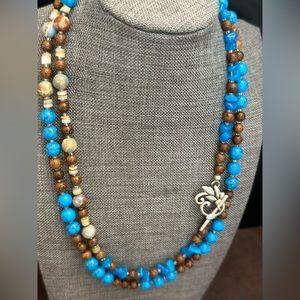 Handmade Semi Precious Long Necklace